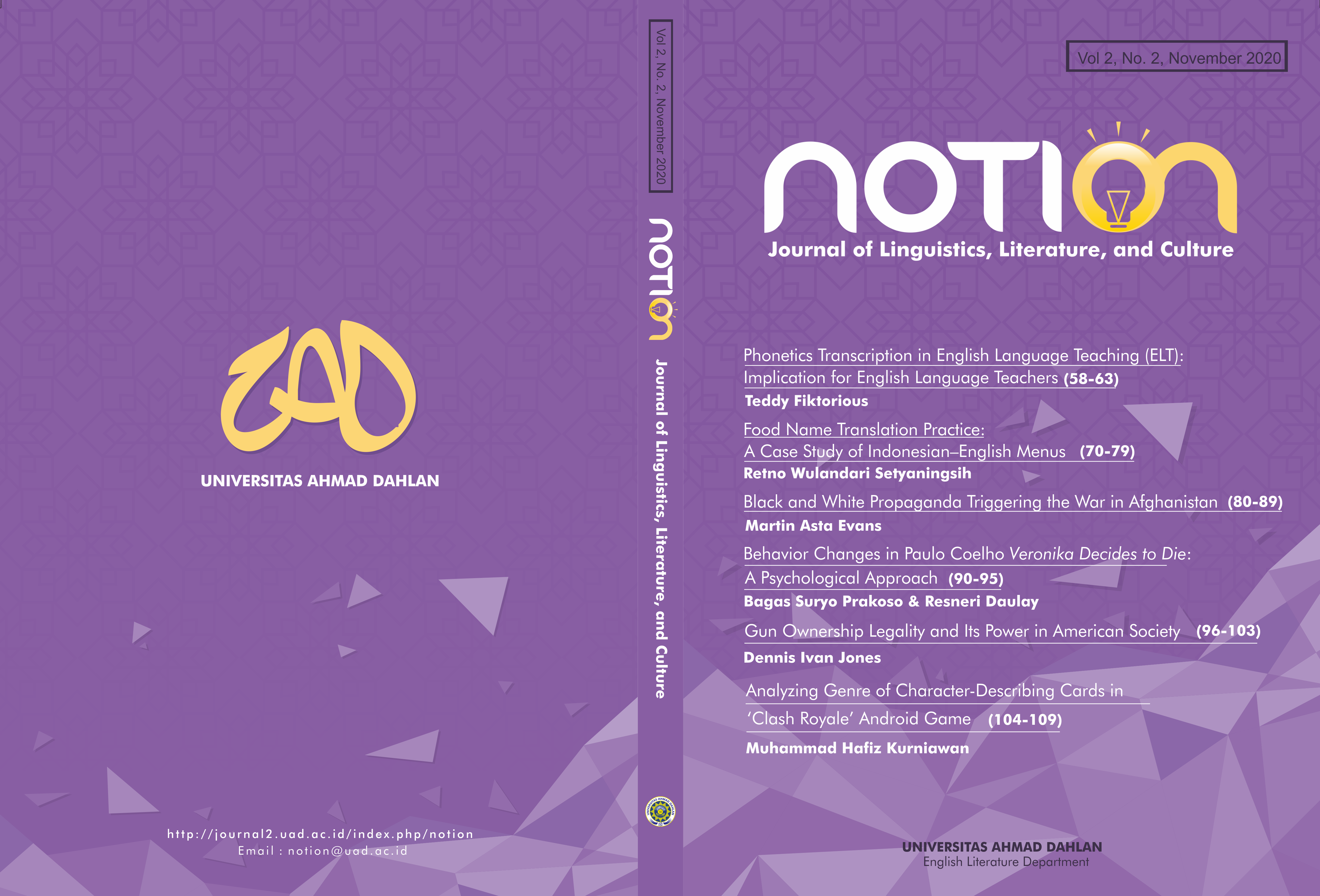 notion journal of linguistics literature and culture